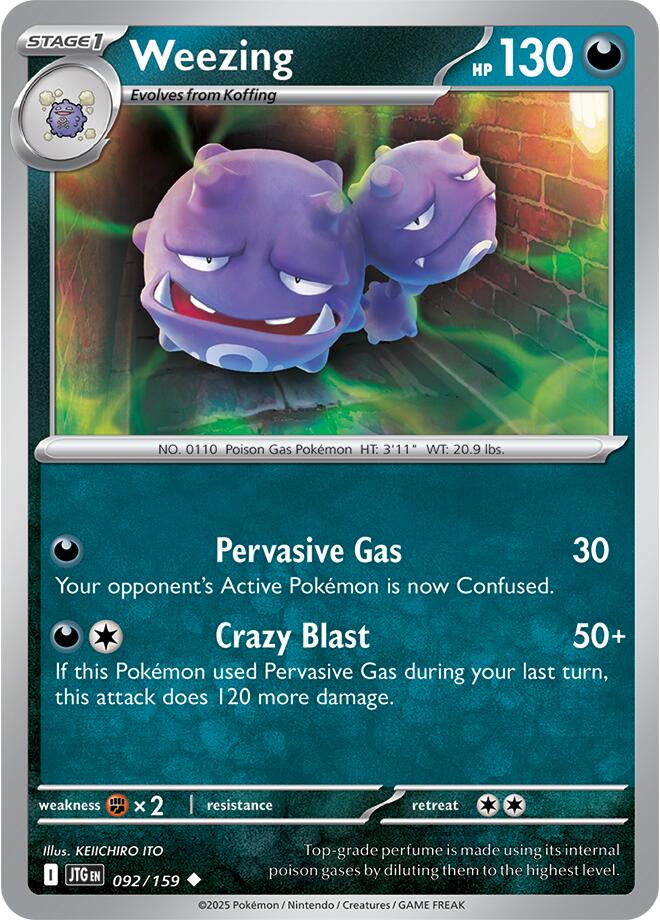 Weezing (092/159) [Scarlet & Violet: Journey Together] - Pokémon - Card Brawlers | Quebec | Canada |