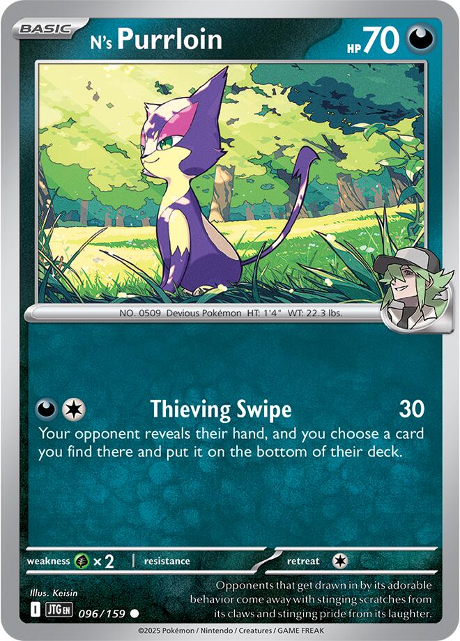 N's Purrloin (096/159) [Scarlet & Violet: Journey Together] - Pokémon - Card Brawlers | Quebec | Canada |
