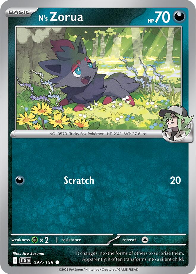 N's Zorua (097/159) [Scarlet & Violet: Journey Together] - Pokémon - Card Brawlers | Quebec | Canada |