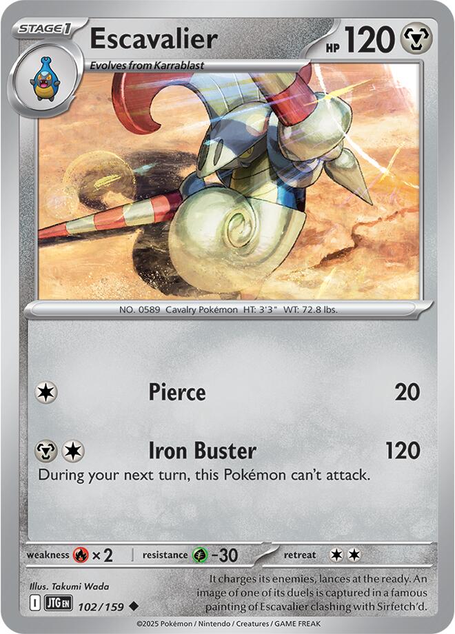 Escavalier (102/159) [Scarlet & Violet: Journey Together] - Pokémon - Card Brawlers | Quebec | Canada |
