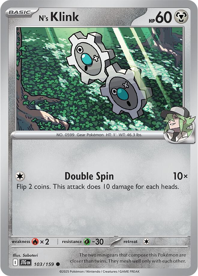 N's Klink (103/159) [Scarlet & Violet: Journey Together] - Pokémon - Card Brawlers | Quebec | Canada |