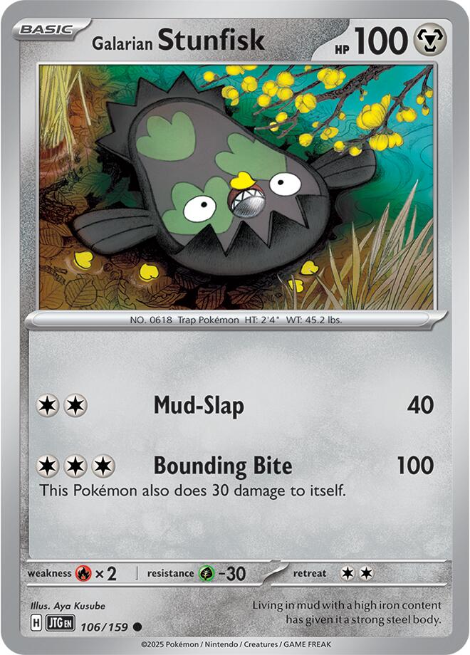 Galarian Stunfisk (106/159) [Scarlet & Violet: Journey Together] - Pokémon - Card Brawlers | Quebec | Canada |