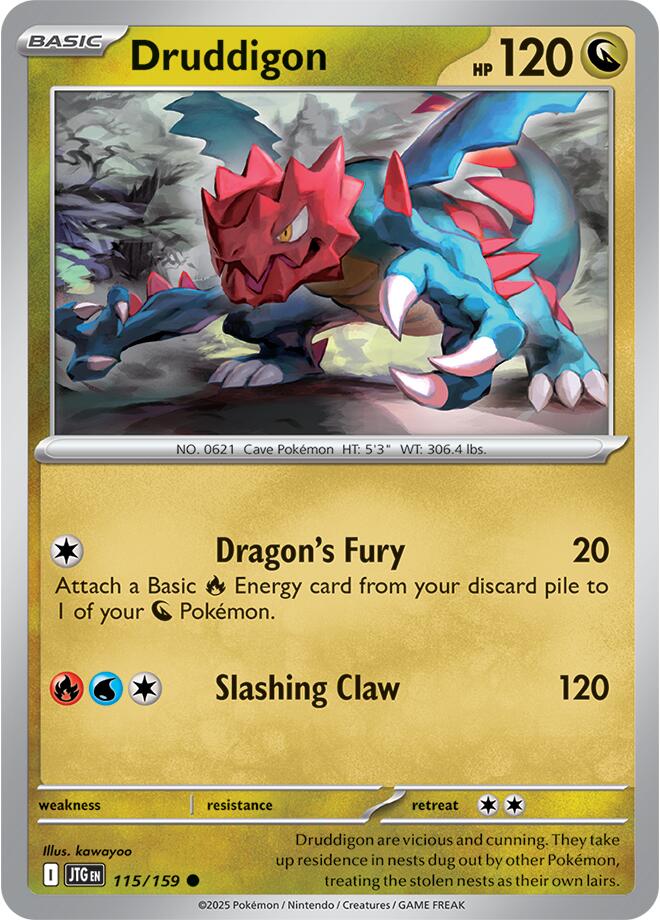 Druddigon (115/159) [Scarlet & Violet: Journey Together] - Pokémon - Card Brawlers | Quebec | Canada |