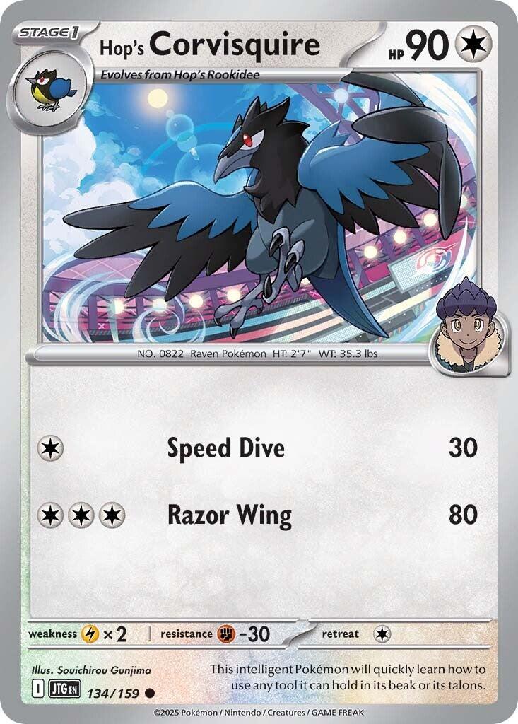 Hop's Corvisquire (134/159) [Scarlet & Violet: Journey Together] - Pokémon - Card Brawlers | Quebec | Canada |