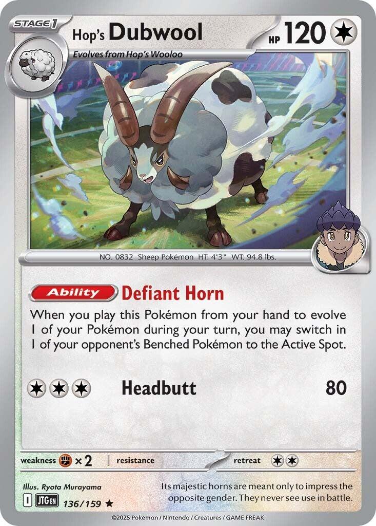 Hop's Dubwool (136/159) [Scarlet & Violet: Journey Together] - Pokémon - Card Brawlers | Quebec | Canada |