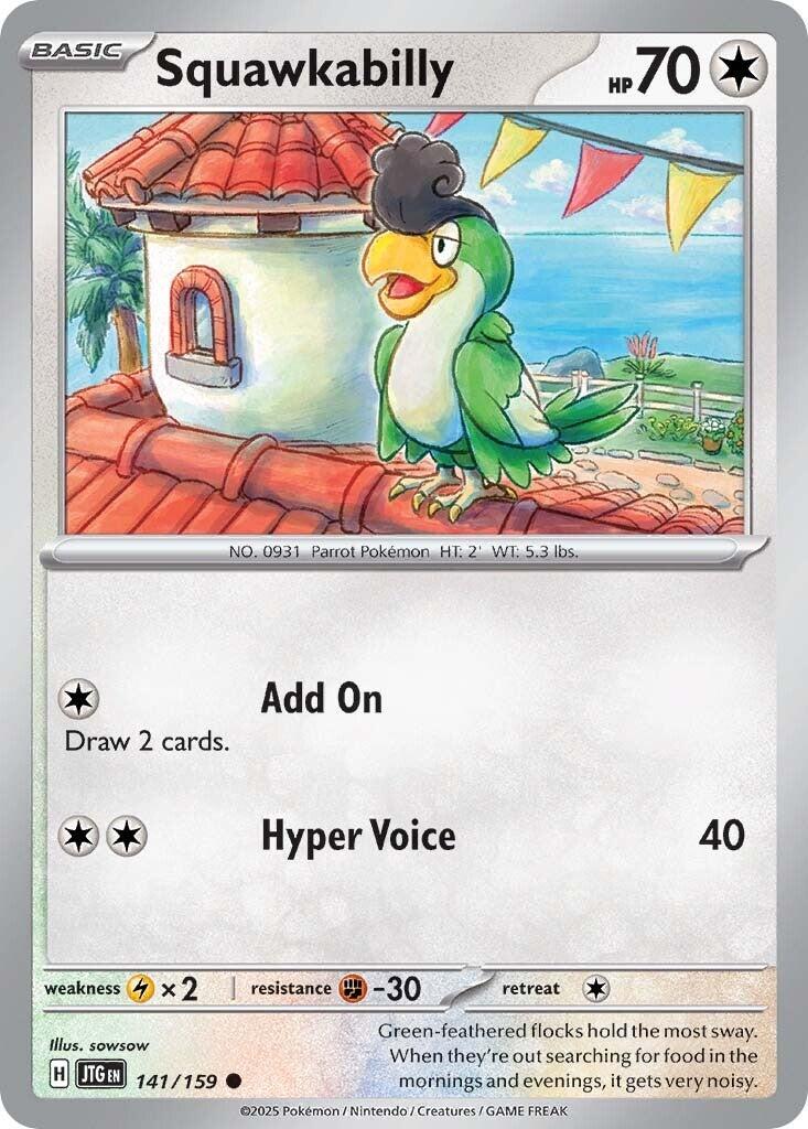 Squawkabilly (141/159) [Scarlet & Violet: Journey Together] - Pokémon - Card Brawlers | Quebec | Canada |