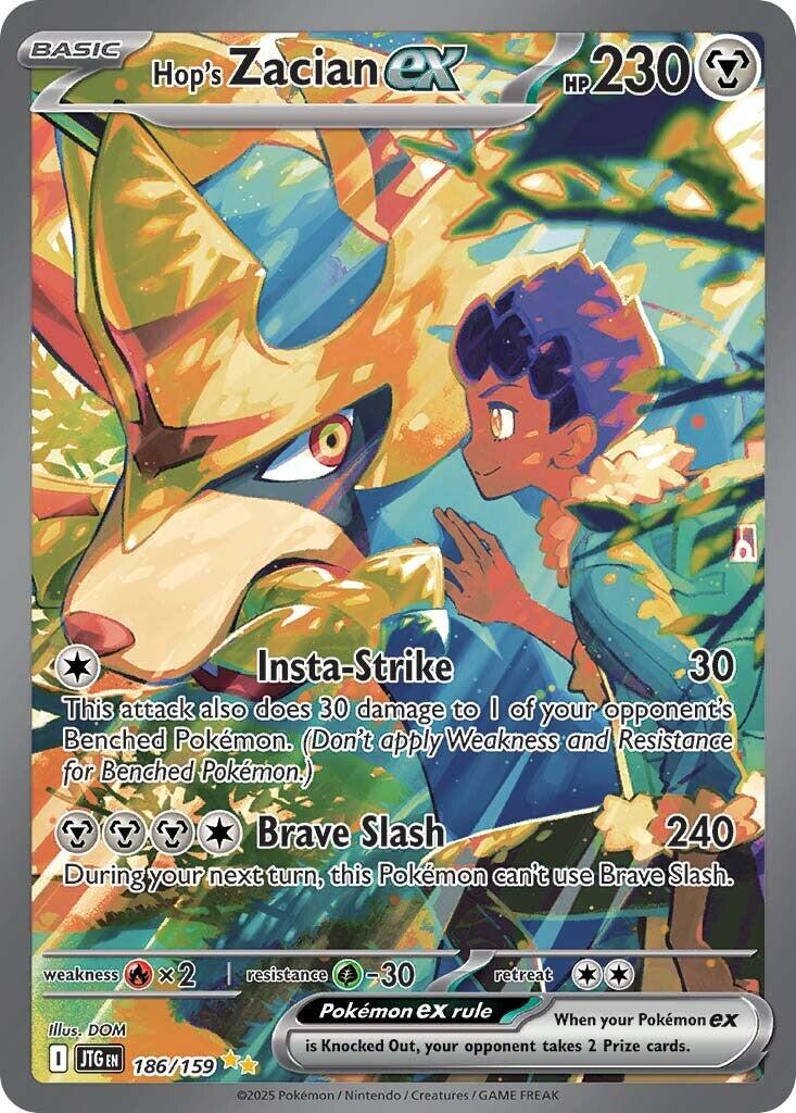 Hop's Zacian ex (186/159) [Scarlet & Violet: Journey Together] - Pokémon - Card Brawlers | Quebec | Canada |