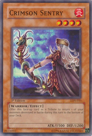 Crimson Sentry [LON-033] Common - Yu-Gi-Oh! - Card Brawlers | Quebec | Canada |