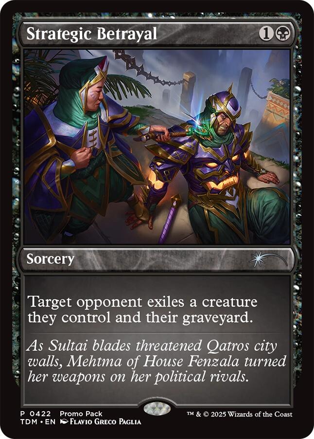 Strategic Betrayal [Tarkir: Dragonstorm Promos] - Magic: The Gathering - Card Brawlers | Quebec | Canada |
