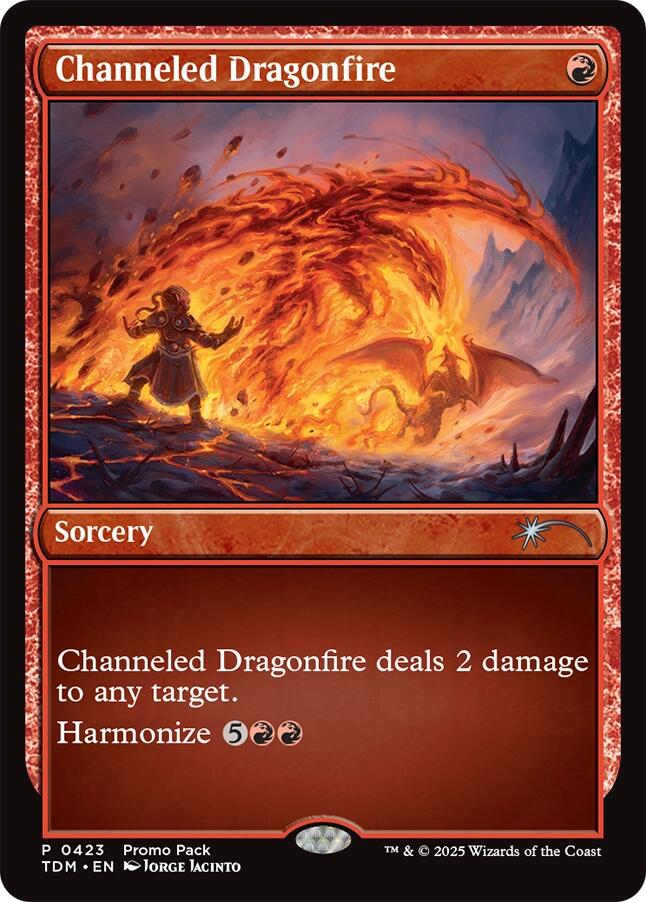Channeled Dragonfire [Tarkir: Dragonstorm Promos] - Magic: The Gathering - Card Brawlers | Quebec | Canada |