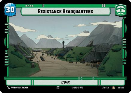 Resistance Headquarters // Experience (022/262 // T03/T04) (022/262 // T03/T04) [Jump to Lightspeed] - Fantasy Flight Games - Card Brawlers | Quebec | Canada |