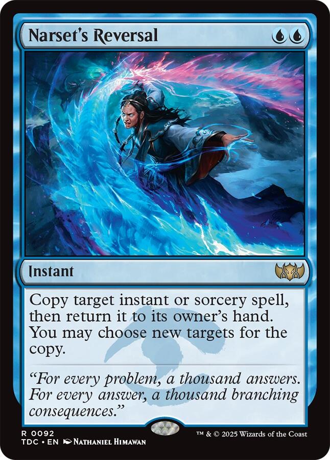 Narset's Reversal [Tarkir: Dragonstorm Commander] - Magic: The Gathering - Card Brawlers | Quebec | Canada |