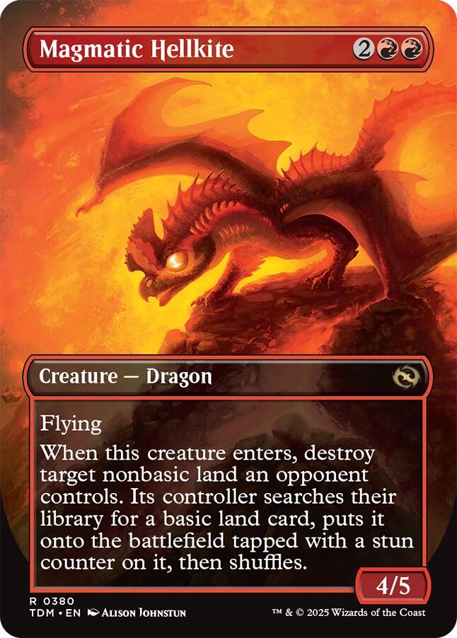 Magmatic Hellkite (Borderless) [Tarkir: Dragonstorm] - Magic: The Gathering - Card Brawlers | Quebec | Canada |