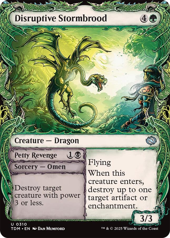 Disruptive Stormbrood (Showcase) [Tarkir: Dragonstorm] - Magic: The Gathering - Card Brawlers | Quebec | Canada |