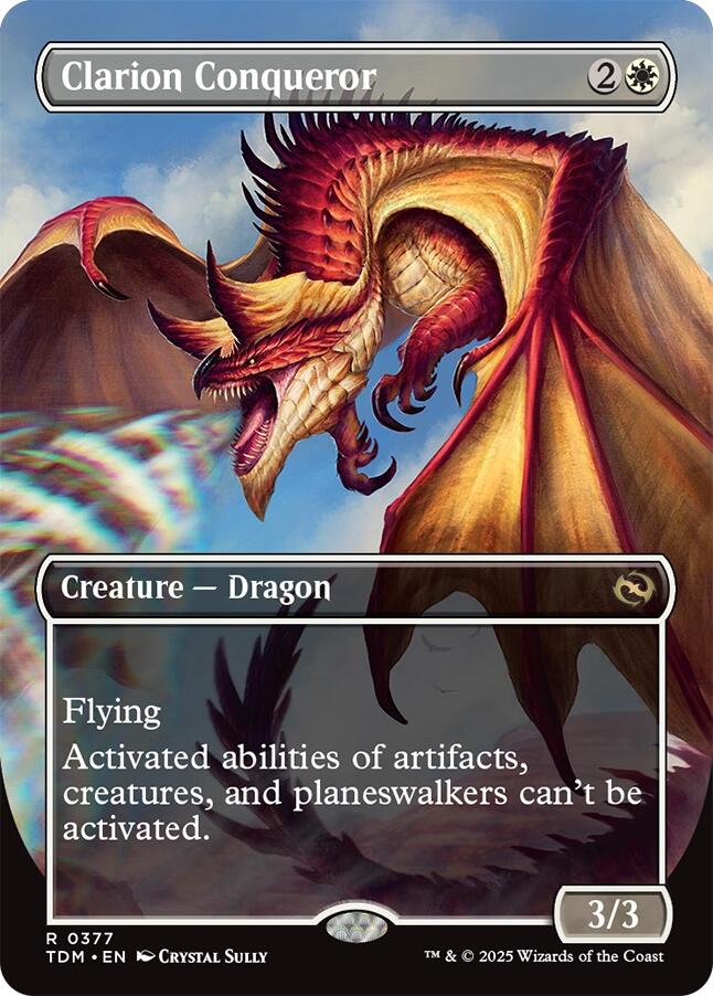 Clarion Conqueror (Borderless) [Tarkir: Dragonstorm] - Magic: The Gathering - Card Brawlers | Quebec | Canada |
