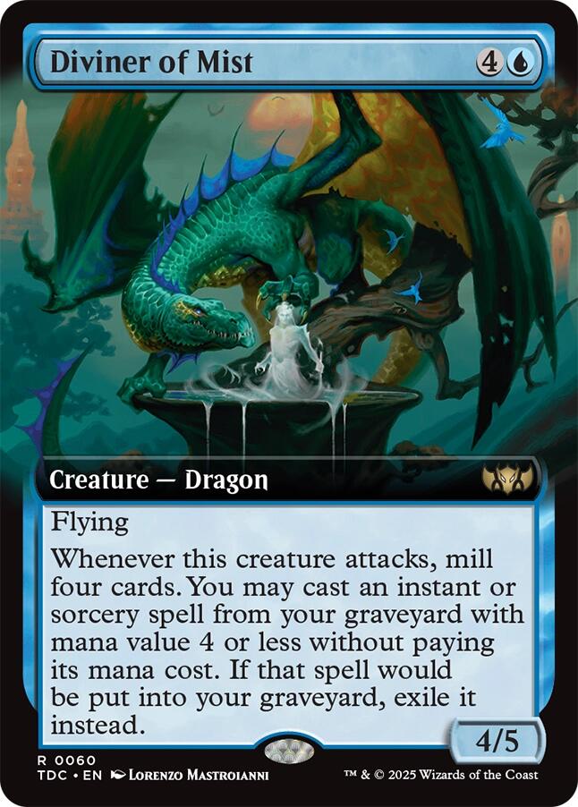 Diviner of Mist (Extended Art) [Tarkir: Dragonstorm Commander] - Magic: The Gathering - Card Brawlers | Quebec | Canada |