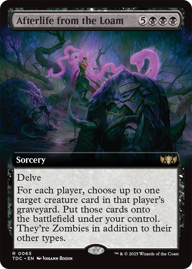 Afterlife from the Loam (Extended Art) [Tarkir: Dragonstorm Commander] - Magic: The Gathering - Card Brawlers | Quebec | Canada |