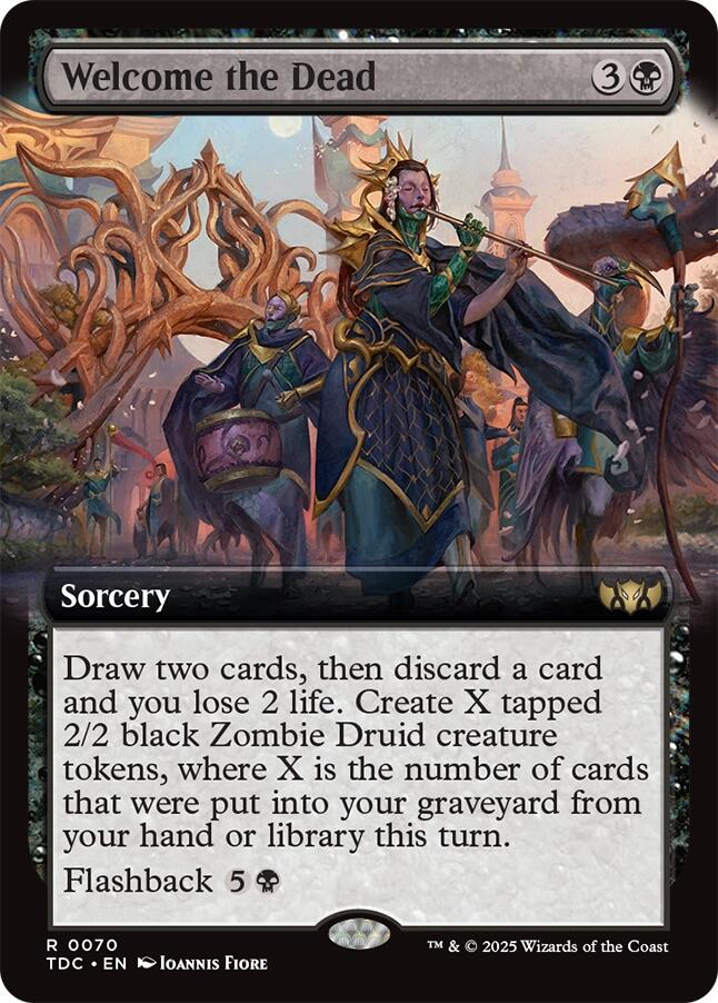 Welcome the Dead (Extended Art) [Tarkir: Dragonstorm Commander] - Magic: The Gathering - Card Brawlers | Quebec | Canada |