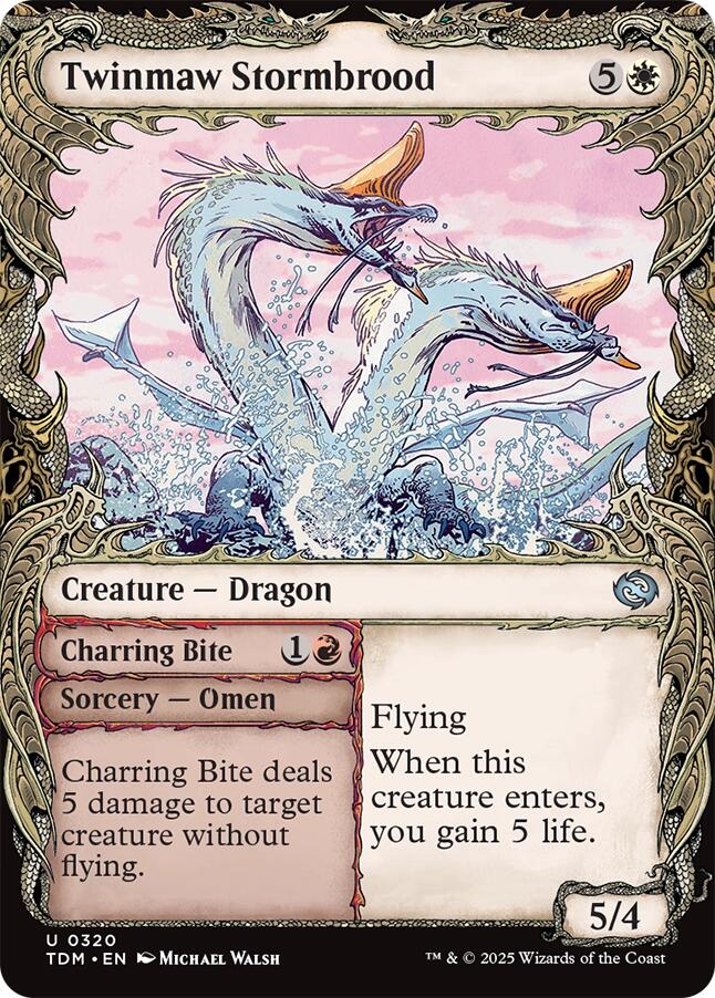 Twinmaw Stormbrood (Showcase) [Tarkir: Dragonstorm] - Magic: The Gathering - Card Brawlers | Quebec | Canada |