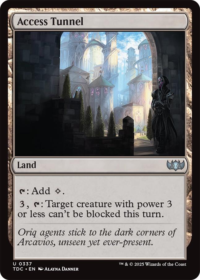 Access Tunnel [Tarkir: Dragonstorm Commander] - Magic: The Gathering - Card Brawlers | Quebec | Canada |
