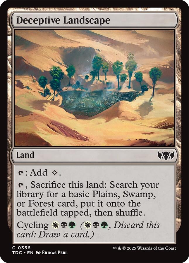 Deceptive Landscape [Tarkir: Dragonstorm Commander] - Magic: The Gathering - Card Brawlers | Quebec | Canada |