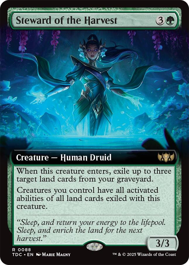 Steward of the Harvest (Extended Art) [Tarkir: Dragonstorm Commander] - Magic: The Gathering - Card Brawlers | Quebec | Canada |