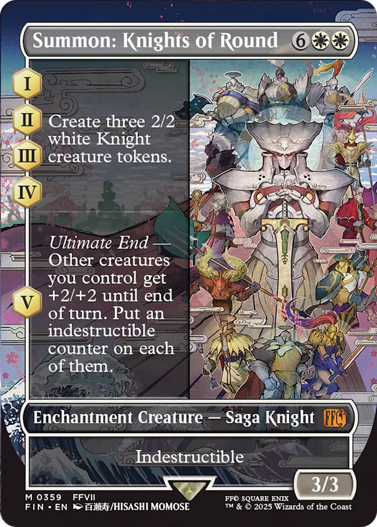 Summon: Knights of Round (Borderless) [FINAL FANTASY] - Magic: The Gathering - Card Brawlers | Quebec | Canada |