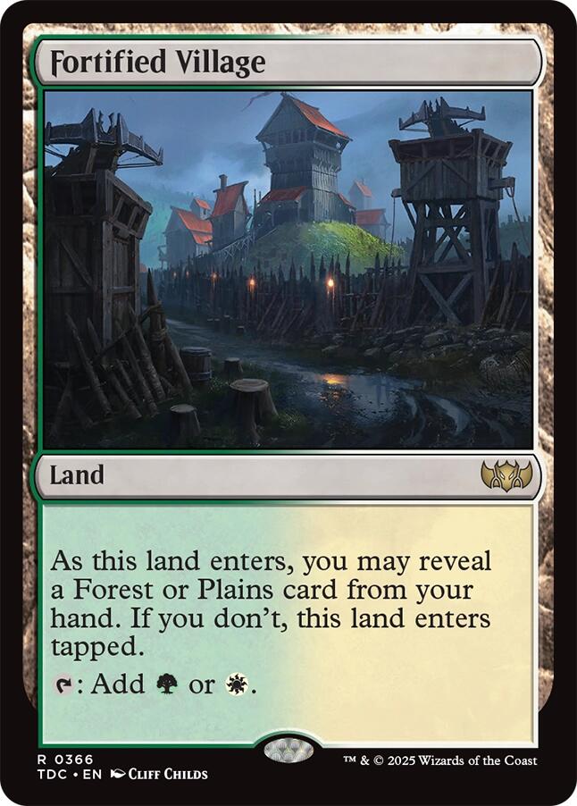 Fortified Village [Tarkir: Dragonstorm Commander] - Magic: The Gathering - Card Brawlers | Quebec | Canada |