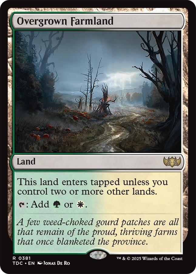 Overgrown Farmland [Tarkir: Dragonstorm Commander] - Magic: The Gathering - Card Brawlers | Quebec | Canada |