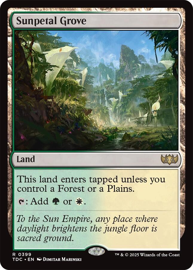 Sunpetal Grove [Tarkir: Dragonstorm Commander] - Magic: The Gathering - Card Brawlers | Quebec | Canada |