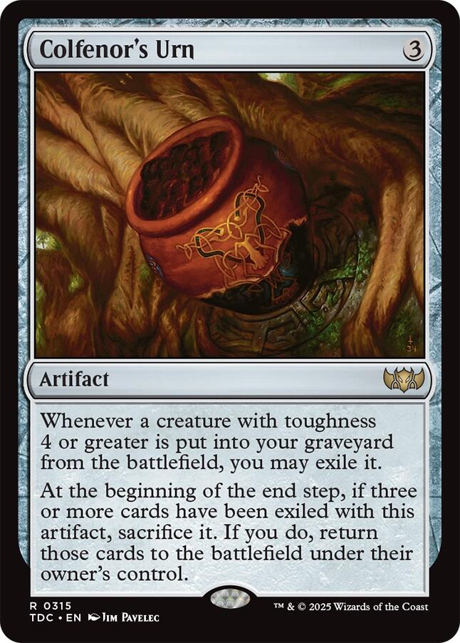 Colfenor's Urn [Tarkir: Dragonstorm Commander] - Magic: The Gathering - Card Brawlers | Quebec | Canada |