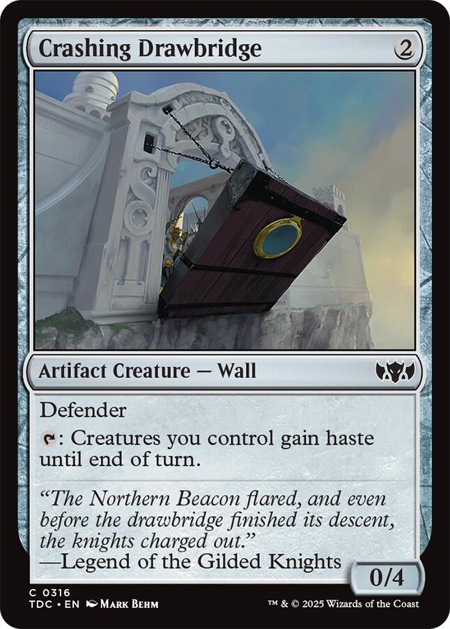 Crashing Drawbridge [Tarkir: Dragonstorm Commander] - Magic: The Gathering - Card Brawlers | Quebec | Canada |