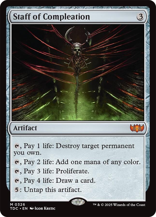 Staff of Compleation [Tarkir: Dragonstorm Commander] - Magic: The Gathering - Card Brawlers | Quebec | Canada |