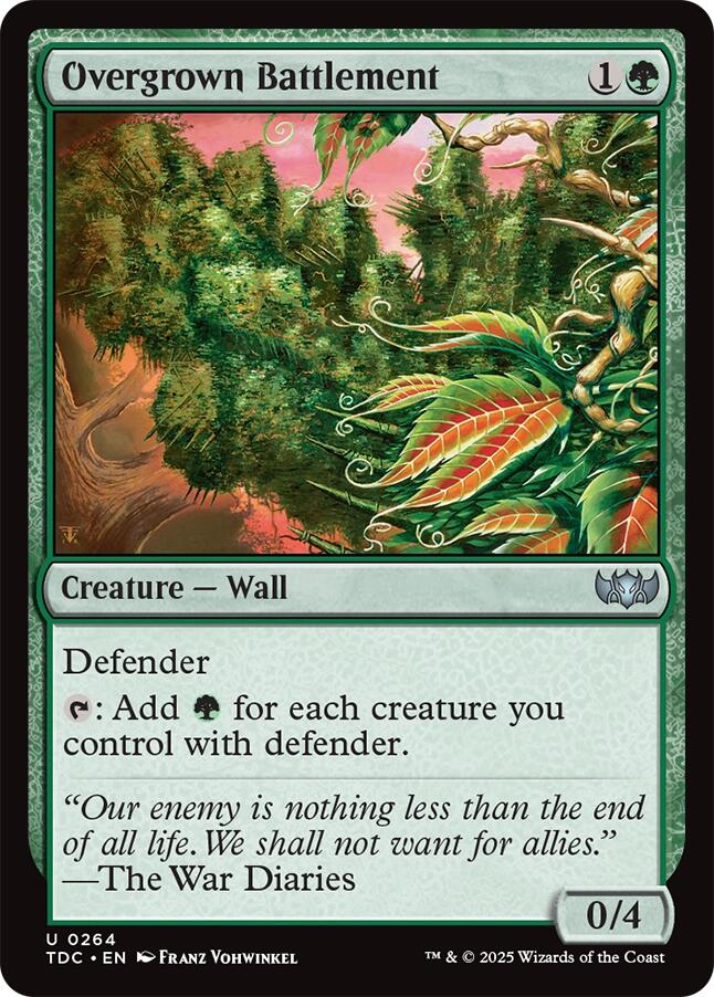 Overgrown Battlement [Tarkir: Dragonstorm Commander] - Magic: The Gathering - Card Brawlers | Quebec | Canada |