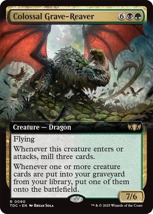 Colossal Grave-Reaver (Extended Art) [Tarkir: Dragonstorm Commander] - Magic: The Gathering - Card Brawlers | Quebec | Canada |