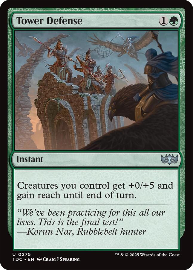 Tower Defense [Tarkir: Dragonstorm Commander] - Magic: The Gathering - Card Brawlers | Quebec | Canada |