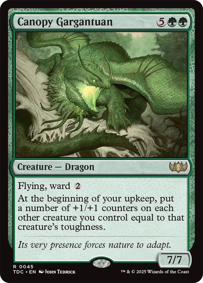 Canopy Gargantuan [Tarkir: Dragonstorm Commander] - Magic: The Gathering - Card Brawlers | Quebec | Canada |