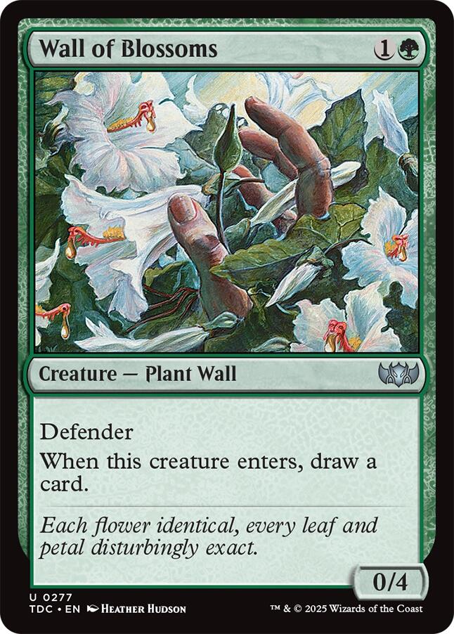Wall of Blossoms [Tarkir: Dragonstorm Commander] - Magic: The Gathering - Card Brawlers | Quebec | Canada |