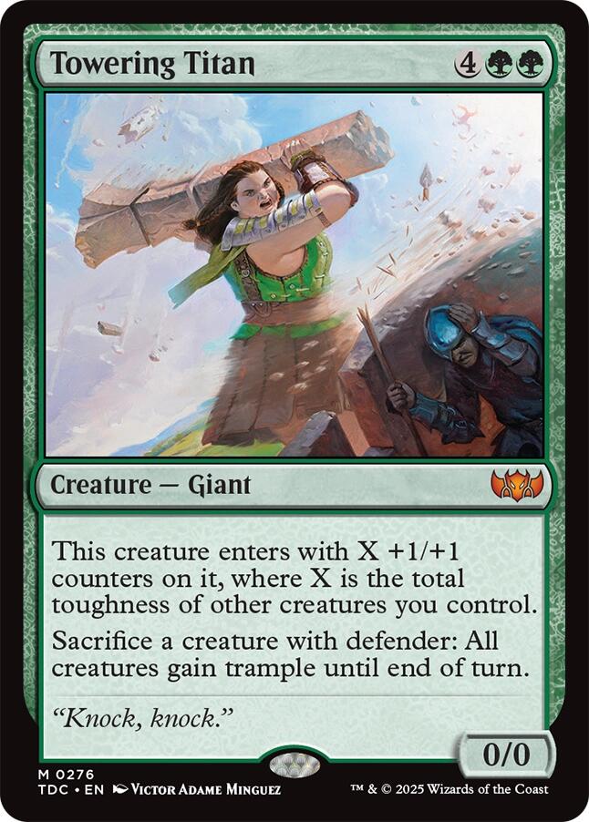 Towering Titan [Tarkir: Dragonstorm Commander] - Magic: The Gathering - Card Brawlers | Quebec | Canada |