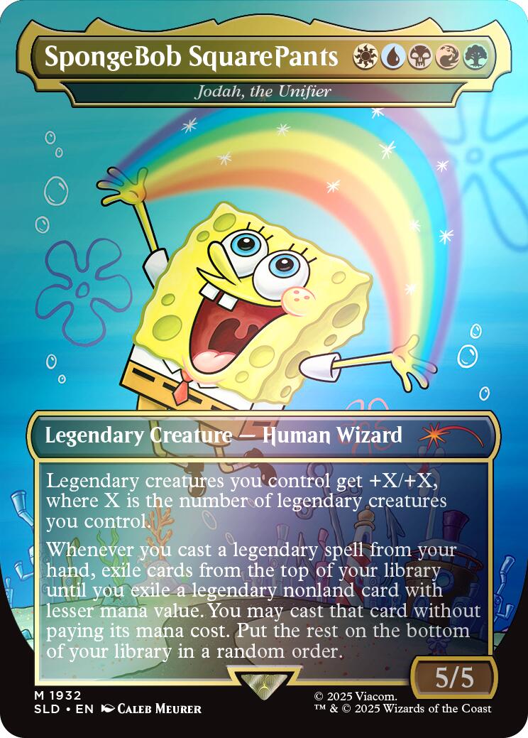 SpongeBob SquarePants - Jodah, the Unifier (Rainbow Foil) [Secret Lair Drop Series] - Magic: The Gathering - Card Brawlers | Quebec | Canada |