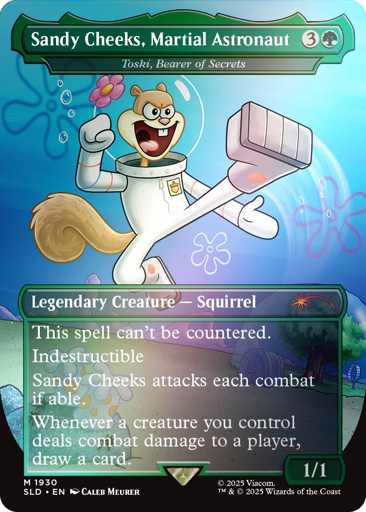 Sandy Cheeks, Martial Astronaut - Toski, Bearer of Secrets (Rainbow Foil) [Secret Lair Drop Series] - Magic: The Gathering - Card Brawlers | Quebec | Canada |
