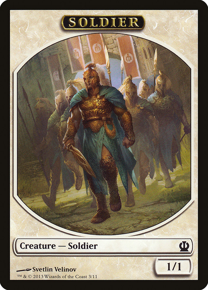 Soldier Token (3/11) [Theros Tokens] - Magic: The Gathering - Card Brawlers | Quebec | Canada |