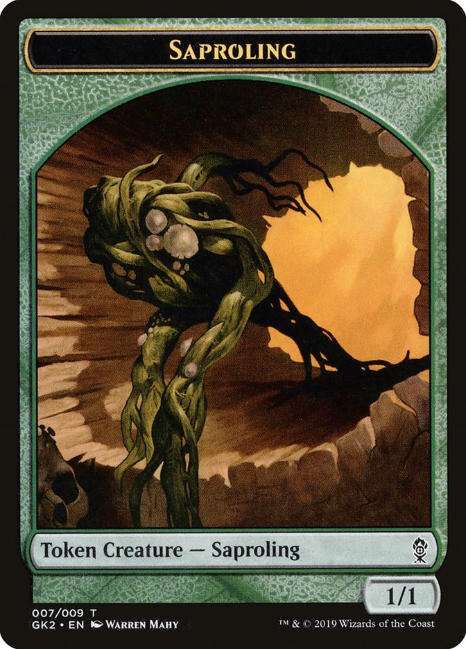 Saproling // Wurm Double-Sided Token [Ravnica Allegiance Guild Kit Tokens] - Magic: The Gathering - Card Brawlers | Quebec | Canada |