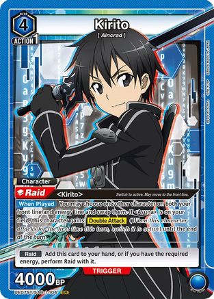 Kirito (104) (UE07ST/SAO-1-104) - UE07ST Sword Art Online Starter Deck Foil - UE07ST: Sword Art Online Starter Deck - Card Brawlers | Quebec | Canada |