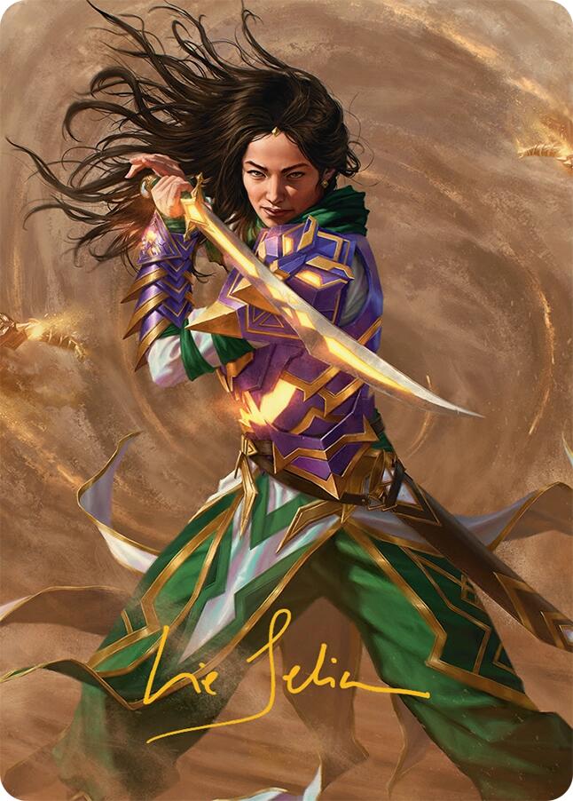 Descendant of Storms Art Card (2/54) (Gold-Stamped Signature) [Tarkir: Dragonstorm Art Series] - Magic: The Gathering - Card Brawlers | Quebec | Canada |
