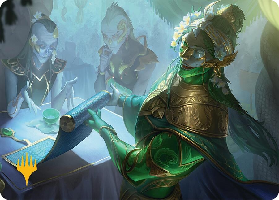 Sibsig Appraiser Art Card (8/54) (Gold-Stamped Signature) [Tarkir: Dragonstorm Art Series] - Magic: The Gathering - Card Brawlers | Quebec | Canada |
