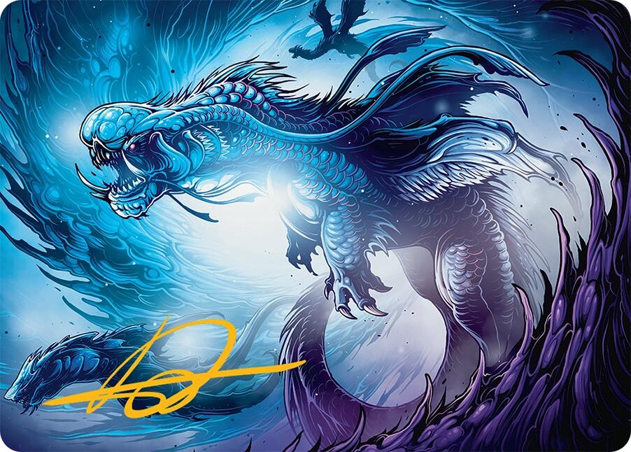 Roiling Dragonstorm Art Card (33/54) (Gold-Stamped Signature) [Tarkir: Dragonstorm Art Series] - Magic: The Gathering - Card Brawlers | Quebec | Canada |