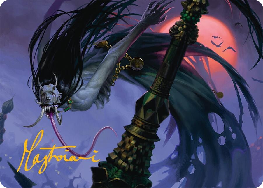Qarsi Revenant Art Card (12/54) (Gold-Stamped Signature) [Tarkir: Dragonstorm Art Series] - Magic: The Gathering - Card Brawlers | Quebec | Canada |