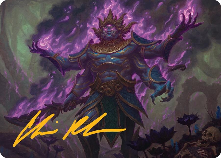 Rot-Curse Rakshasa Art Card (13/54) (Gold-Stamped Signature) [Tarkir: Dragonstorm Art Series] - Magic: The Gathering - Card Brawlers | Quebec | Canada |
