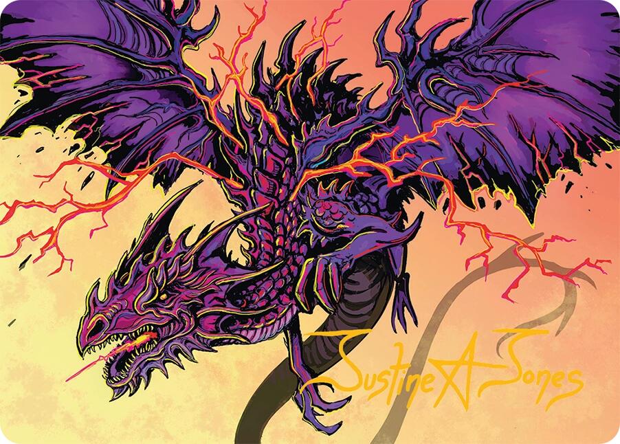 Stormshriek Feral Art Card (35/54) (Gold-Stamped Signature) [Tarkir: Dragonstorm Art Series] - Magic: The Gathering - Card Brawlers | Quebec | Canada |